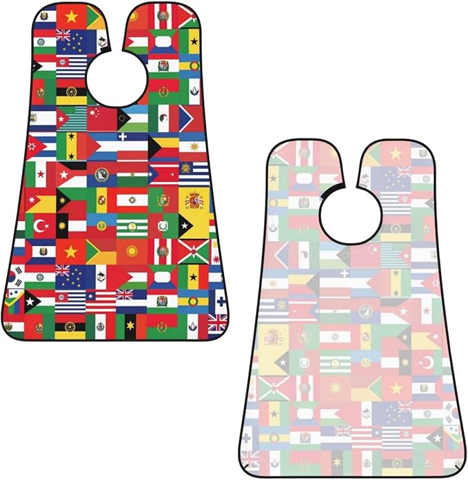 Men's Beard Maintenance Apron, Waterproof & Easy Clean, World of Flag