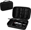 Hard Travel Case for Hair Clippers, Hair Cutting Barber Supplies Holder, Trimmer Organizer Storage Bag for Ufree/Hatteker/Oneisal/Wahl 5Star/Andis Men Razor Guard Grooming Kits (Bag Only) (Black)