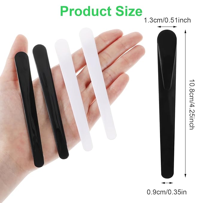 10Pcs Plastic Cosmetic Spatula Reusable Cosmetic Mask Mixing Spoon Spatulas Stick Applicator Beauty Facial Tools for Facial Skin Care DIY Mask Mixing and Sampling Tool