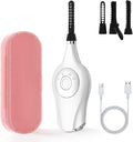 Heated Eyelash Curler, 3 in 1 Heated Lash Curlers Electric Lash Curler Eyelash Curlers Heated for Women, 3 Heat Modes Makeup Tools with USB-C Rechargeable, 24H Curl