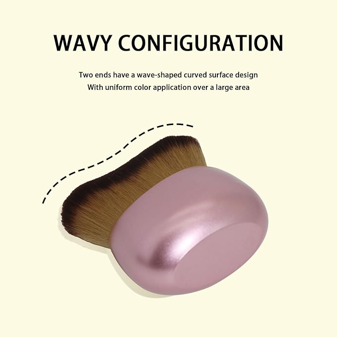 Makeup Blend & Blur Extra Large Body Brush for Self Tanner,Leg Makeup & Bronzer Self Tan Applicator, Powder, Foundation, Blusher, Bronzer，Massager for Face Gift box (Black)