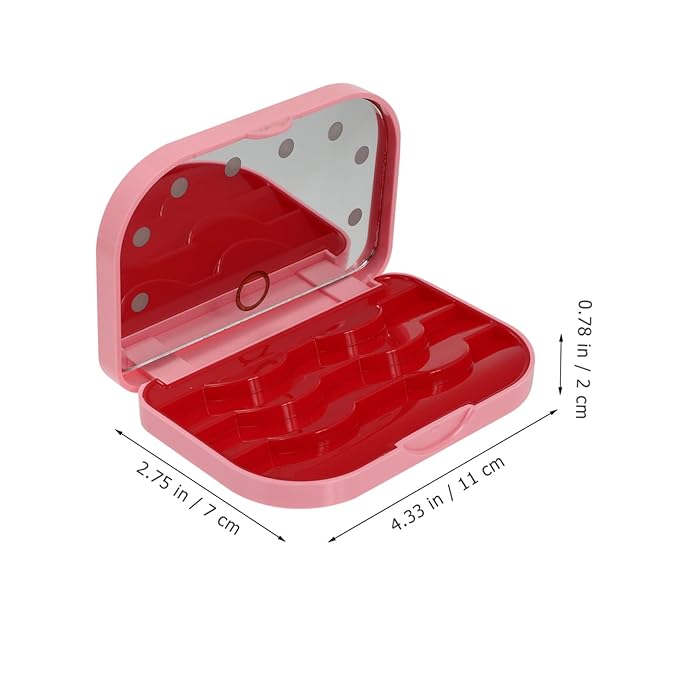 Led Eyelash Storage Box Portable Lash Holder Light Eyelash Case for Travel