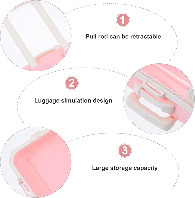 LIFKOME Creative Eyelash Storage Box Travel Case Compact Organizer for False Eyelashes Suitable for Travel and Daily Use