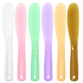 6 Pcs Cosmetic Spatulas, Face Mask Makeup Spatula, Reusable Plastic Lotion Spatulas, Face Mask Applicator Tool for Skincare Scoop for Cream Mixing, Jar Scraping, Skincare Tools (Colored)