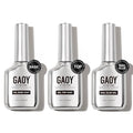 GAOY Gel Top Coat, Nail Glue Gel and Base Coat Set, 3 Pcs 16ml Clear Glossy No Wipe Combination for UV Light Cure