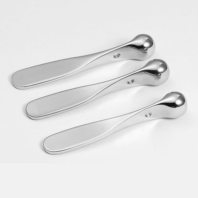 4pcs Metal Eye Cream Massage Stick Tool for Face Cream Applicator,Makeup spatula, eye cream applicator, eye massage tool, eye cream applicator, eye massage tool.