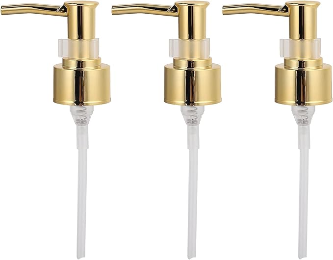 Perfume Bottle Pump Shampoo and Conditioner Bottle Nozzle Shower Gel Bottle Spray Nozzle Kit ABS Material with 360 Degree Rotation for Soap Lotion Massage Oil Bottle Accessory