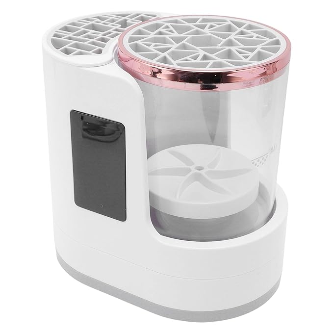 Electric Makeup Brush Cleaner Machine, Portable Automatic 2H 5H Drying Timer USB Cosmetic Brushes Cleaner Tool for All Size Beauty Makeup Brush Set, Contour, Eyeshadow