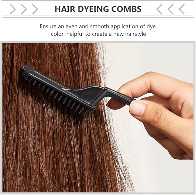 FRCOLOR Hair Dyeing Comb for Even Application Hair Dye Comb and Highlighting Brush Salon and Home Use Dyeing Tinting Tool 0.98 Inch Compact Size