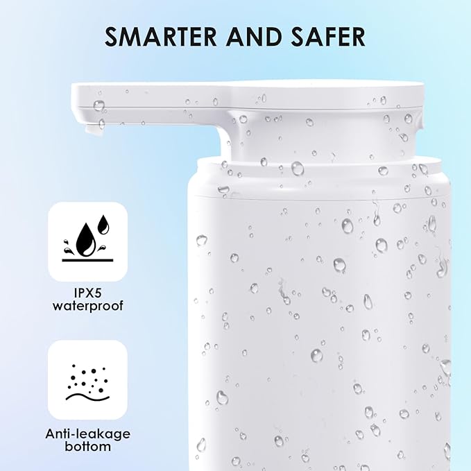 Automatic Soap Dispenser Touchless Foaming: Soap Dispenser Rechargeable for Bathroom