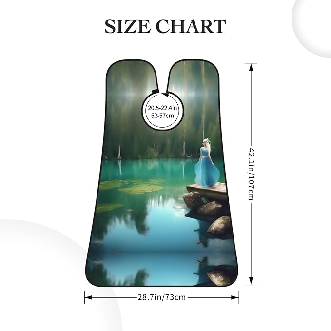 Loon Nature Bird Print Beard Bib Shaving Apron, Beard Hair Trimming Cape Gift For Dad