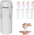 4 in 1 Travel Dispenser, 4 Pack 30ML Travel Bottles for Toiletries, Leak Proof Travel Size Containers, Portable for Shampoo Lotion Conditioner Cream, White
