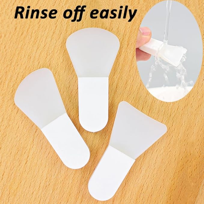 6pack Face Mask Applicator Brushes, Mini Soft Silicone Eye Mask Spatula Brush, Makeup Skincare Applicators, Small Mask Tools for Eye Facial Mud Clay Mask Paste Gel Body Cream Lotion Butter