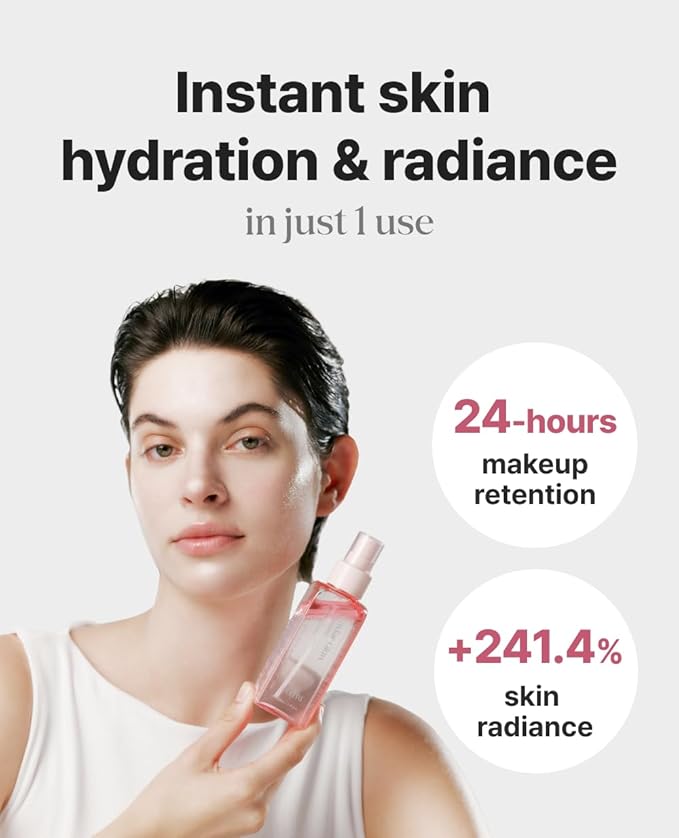 Delere Caviar Glow Soothing Mist | Korean Glass Skin Spray Serum with 5% Caviar & Squalane - Instant 3-Second Radiance & Makeup Setting – Anti-Aging Collagen Booster for Sensitive Skin, 3.4oz