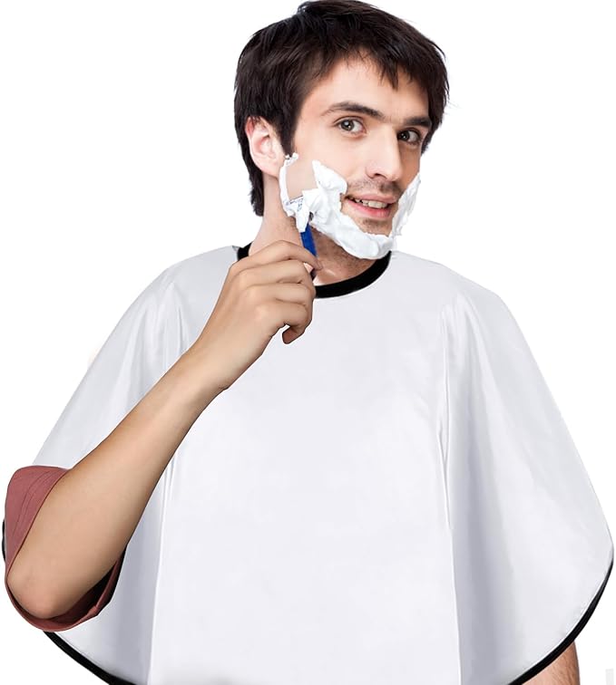Short Barber Cape, Waterproof Nylon Salon Hair Cutting Cape, Makeup Artist Cape for Hair Dye, Comb-out, Styling, Shampoo