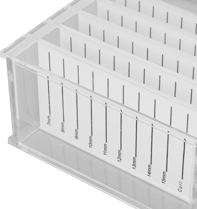 5 Layers Acrylic Eyelash Storage Box Clear Single Eyelash Implant Holder Case for Makeup Display Container