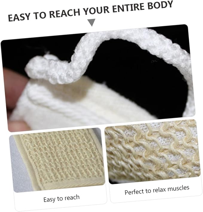 3pcs Exfoliating Bath Scrubber Strap for Skin Cleaning and Back Massage for Deep Cleansing and Exfoliation Shower Gentle Skin Types