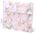 DGAZ Sanitary Napkin Storage Bag, Period Bag for Teen Aged Girls, Portable Period Bag for Panty Liners/Menstrual Cup/Small Tampons，Mini Makeup Bag for Purse(French Tulips)