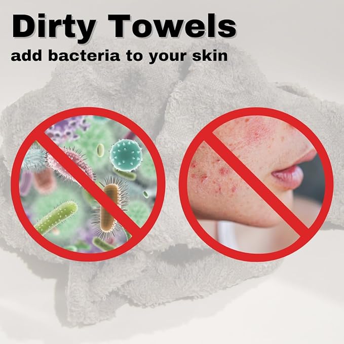 150 Pack Large Disposable Face Towels, Facial Wipes, Super Soft and Thick Shaving Face Towels XL, Daily Makeup Remover Tissues, Dry Clean Cloths for Sensitive Skin, 10"×12"