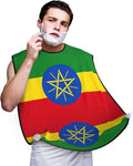 Flag Of Georgia Print Beard Bib Shaving Apron, Beard Hair Trimming Cape Gift For Dad