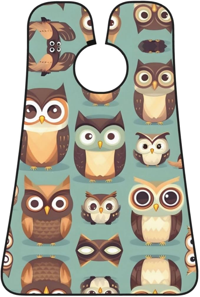 Monochrome Sketch Style Gaming Print Beard Bib Shaving Apron, Beard Hair Trimming Cape Gift For Dad