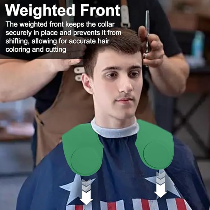 Silicone Hair Cutting Guide Collar - Waterproof Cutting Mat for Hair Stylist - Hair Cutting Cape
