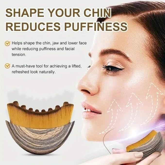 Lymphatic Contour Face Brush Drainage Massager Dry Sculpting Gua Sha Facial Depuffer Tool Massage Skin Lifting Beauty Appliance (1)