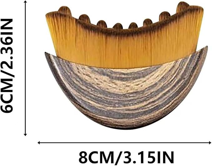 Lymphatic Contour Face Brush Lymphatic Drainage Massager Double Chin Reducer Lymphatic Drainage Brush for Face,Ergonomically Designed to Fit The Skin Precisely and Relieve Fatigue (Brown-2pcs)