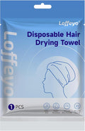Hair Drying Cap, Ideal for Travel, No More Wet Caps in Luggage, Use Once & Discard, Short-Term Reusable, Absorbent Spunlace Non-Woven, Odorless Soft Skin-Friendly