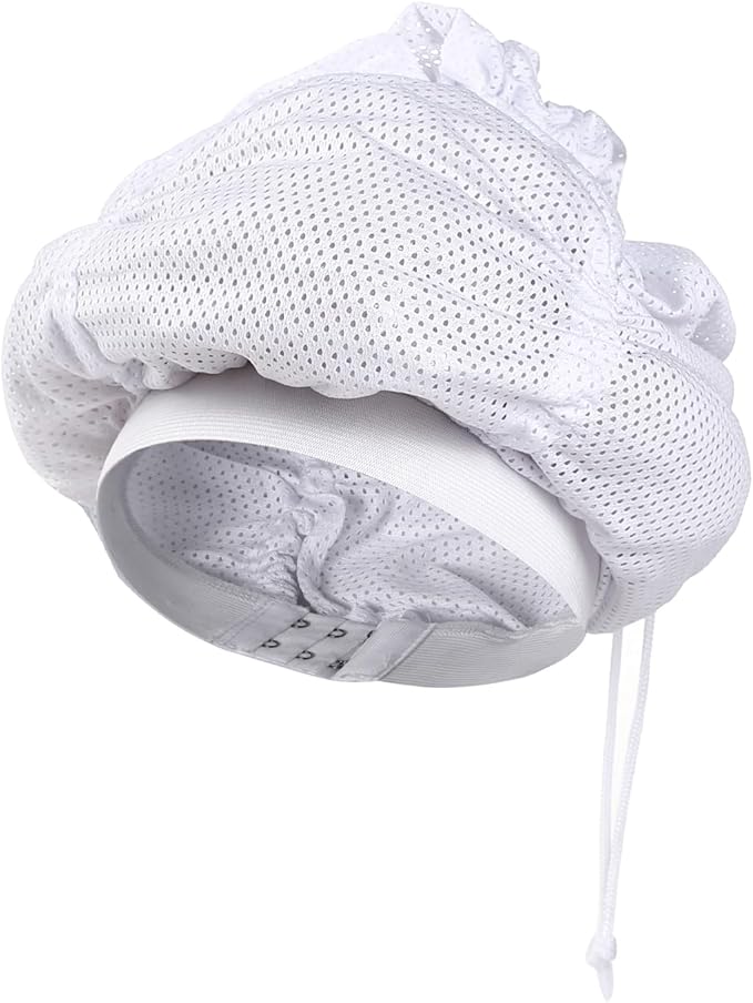 Fiewmay Net Plopping Cap for Drying Curly Hair Adjustable Net Plopping Cap for Drying Curly Hair