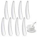 8pcs Mini Metal Makeup Spatula Reusable Cosmetic Cream Spatulas Skin Care Scoop Facial Applicator Tool Makeup Beauty Spoons for Face Mask Lotions Moisturizers Christmas