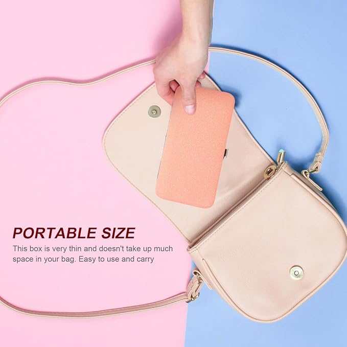 DOITOOL Eyelash Tweezers Storage Case Magnetic Closure Compact Portable Lash Tool Organizer for Travel and Daily Use