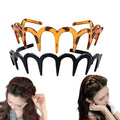 Zig Zag Headband for Women Men Comfortable & Wide Headbands for Yoga Gym Washing Face Workout Daily Use Classic 90s Plastic Hair Bands for Girls Teens | Cute Fashion Hair Accessories Gift & Valentine