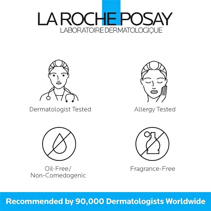 La Roche-Posay Toleriane Sensitive Fluide Protective Moisturizer,Lightweight Oil-Free Face Moisturizer,For Sensitive Skin,(Pack of 2)