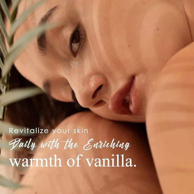 Warm Vanilla Body Oil for Women - 7 fl oz | Moisturizing After Shower Body Oil for Daily Use | Cozy, Creamy Vanilla Scent