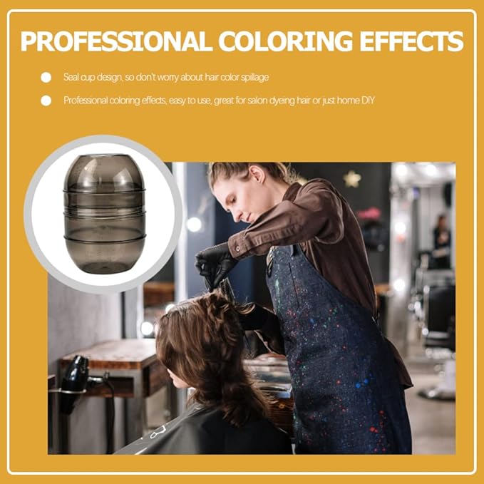 Hair Dye Color Cup with Double Measuring Scale - Hair Color Mixing Bowl for Precise Salon and Home Use - Dye Shaker Mixer for Even Blending