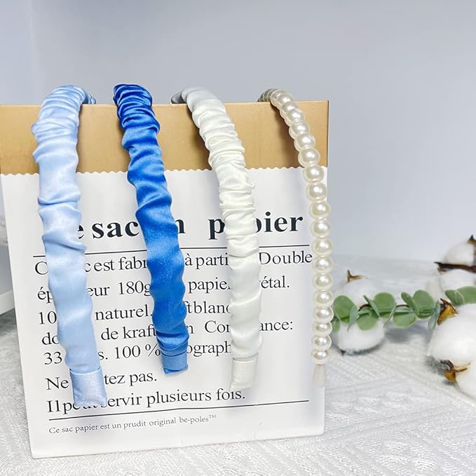Fashion Headbands Pearl Hairband Non-slip Bands Hair Accessories for Women Girls, Different Pattern