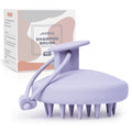AIMIKE Scalp Massager Shampoo Brush, Soft Silicone Scalp Scrubber, Scalp Brush/Exfoliator for Washing Hair Dandruff, Build up, Scalp Massager Hair Growth Stimulator, Wet Dry Scalp Hair Scrubber-Purple