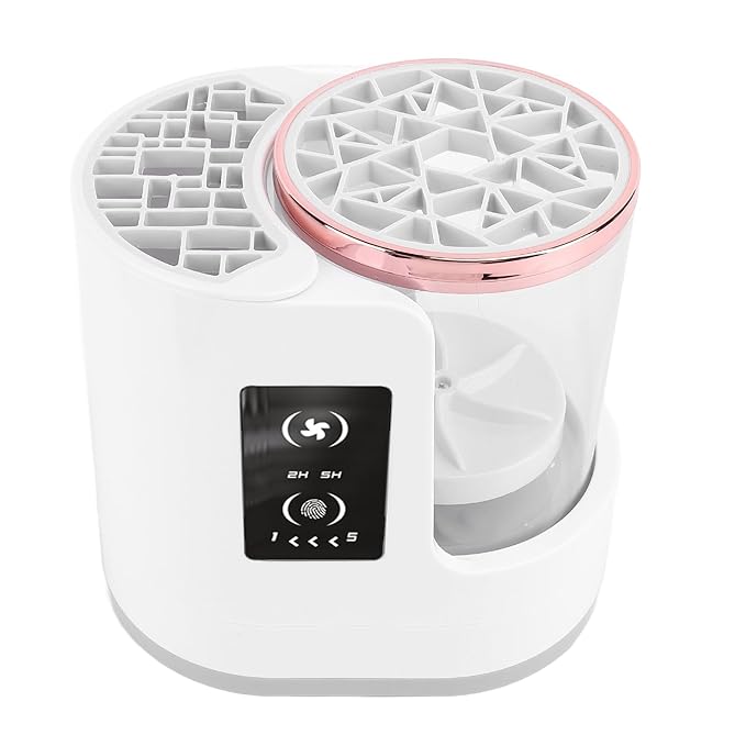 Electric Makeup Brush Cleaner & Dryer Machine, Portable Automatic USB Cosmetic Brushes Cleaner Tool with Smart Touch Controls for All Size Beauty Makeup Brush Set, 6.8 X 6.9 X 4.8in