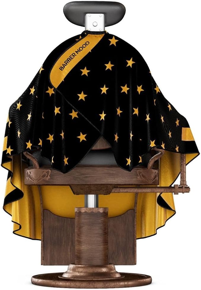 Professional Barber Cape - Antistatic Hair Cutting Cape for Hairdressers and Barbers - Snap colar/Hook Colar Options