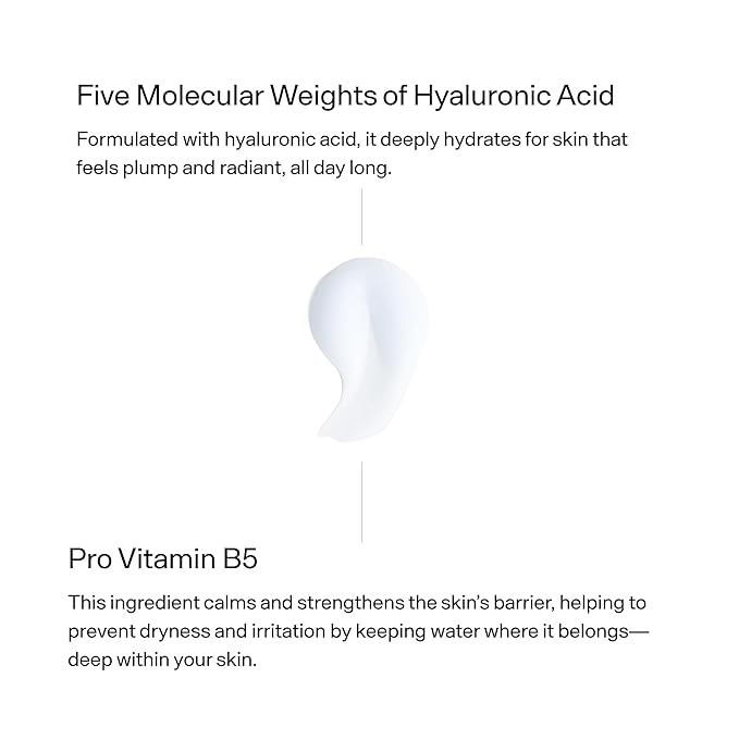 Versed Water Rush Intensive Hydrating Serum - Hyaluronic Acid Serums for Face with Vitamin B5 - Lightweight Face Serum for Dry Skin (V1 Water Rush - 1 Fl Oz (Pack of 1))