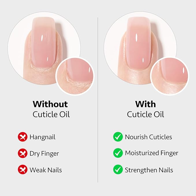 GAOY Gel Top Coat, Base Coat and Cuticle Oil Set, 3 Pcs 16ml Glossy No Wipe Combination for UV Light Cure Gel Nail Polish