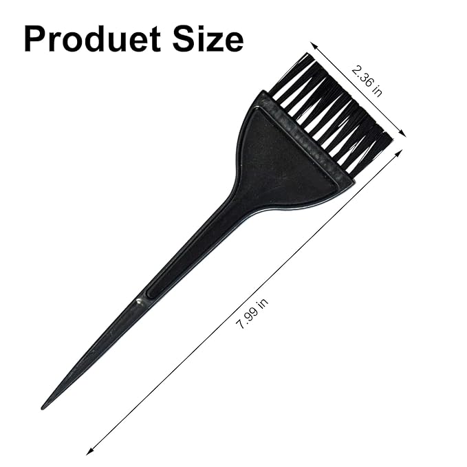 2-Pack Hair Dye Brushes - Reusable Applicator Brushes for Hair Stylists, Salon Use, and Home DIY Dyeing for Men and Women (2 Pack)