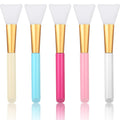 Patelai 20 Pieces Soft Silicone Facial Mud Applicator Clay Tools Face Mask Brushes Beauty Tools for Sleeping Mud Mask Hairless Body Lotion and Body Butter