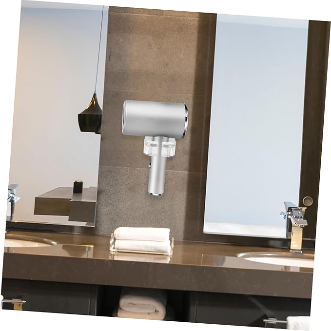 PRETYZOOM Hair Dryer Holder Suction Cup Wall-Mounted Beauty Tool Organizer for Home