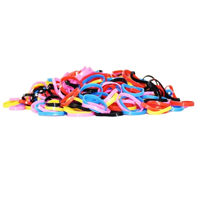 Baby Hair Ties Elastic Hair Rubber Bands,400pcs Multi Color Small Hair Holder Hair Tie for Kids Girls