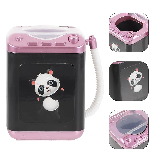 Beaupretty Electric Makeup Brush Cleaner Machine Mini Automatic Washer for Makeup Brushes and Sponges Fast Cleaning Portable 4.25X3.14X2.99In