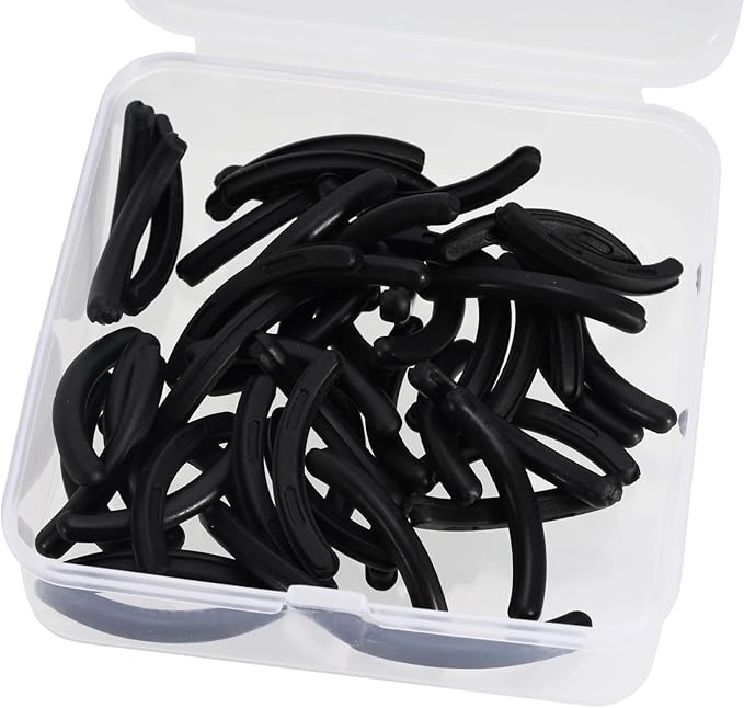 100PCS Eyelash Curler Refills, Compatible with Tweezerman (Black)