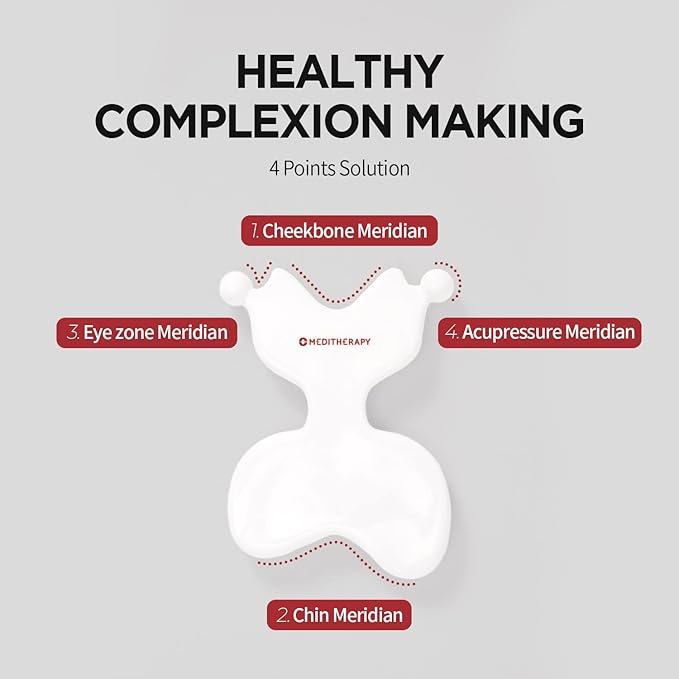 MEDITHERAPY LIF-me Guasha,Ceramic Gua Sha,Face Massage Tool, Facial Guasha, Guasha Board, Face Lift, Muscle Relief