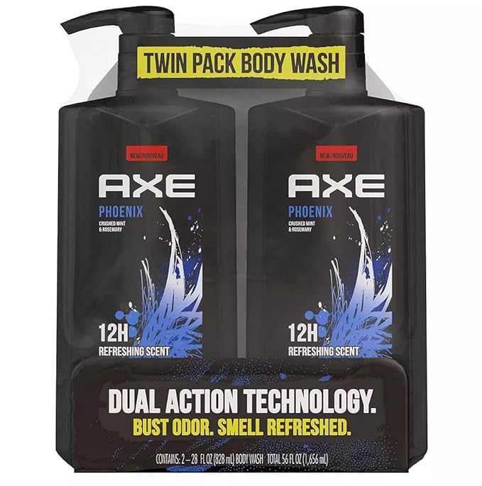 AXE Holiday Gift Bag for Men, Phoenix (28-Ounce, Pack of 2)